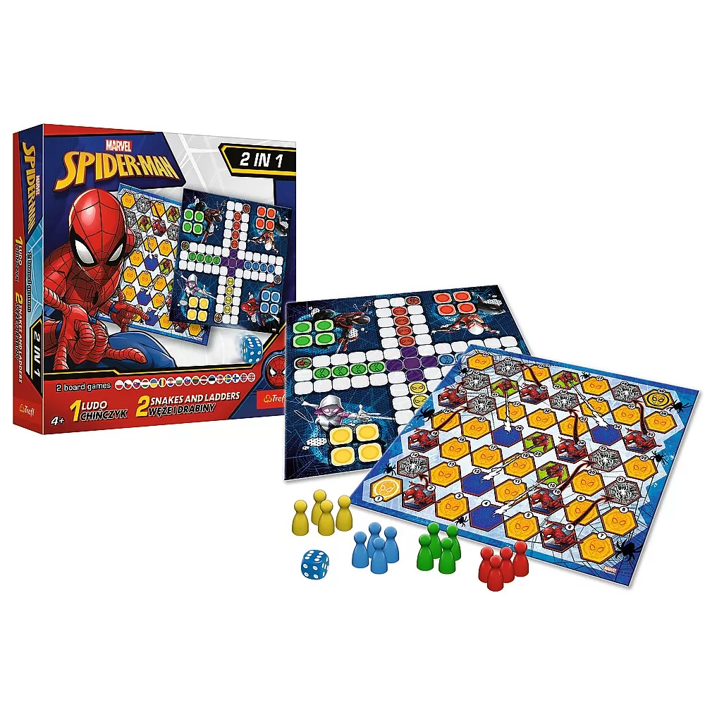 Joc spiderman 2in1 ludo si serpisori scari, varsta de la 3 ani la 12 ani [1]