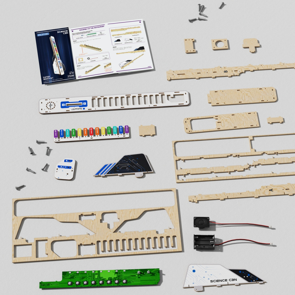 Joc STEM DIY Chitara Electrica Interactiva, TopBright pentru Baiat, Fata varsta 6 - 9, 9+ [3]
