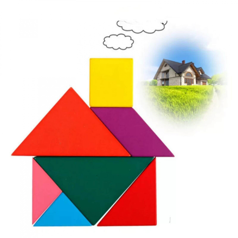 Puzzle educativ 3D tip Tangram, 16 piese 3 ani+ - Micostore.ro [4]