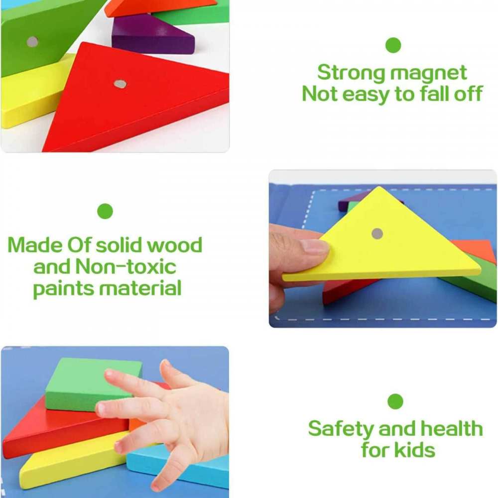 Carte Magnetica Tangram pentru copii, 48 de modele [8]