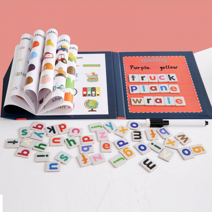 Carte Puzzle ⭐ cu Litere Magnetice, Joc de cuvinte. [9]