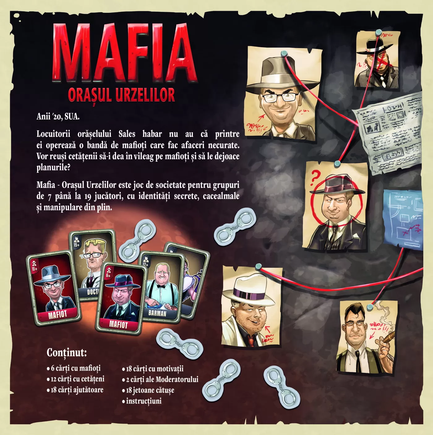 Jocul Mafia orasul urzelilor in limba romana, varsta de la 9 ani la +15 ani [3]