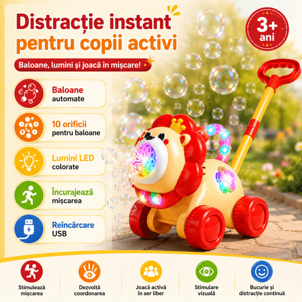 Jucarie Aparat de Facut Baloane Spun, Incarcare USB, Copii [21]