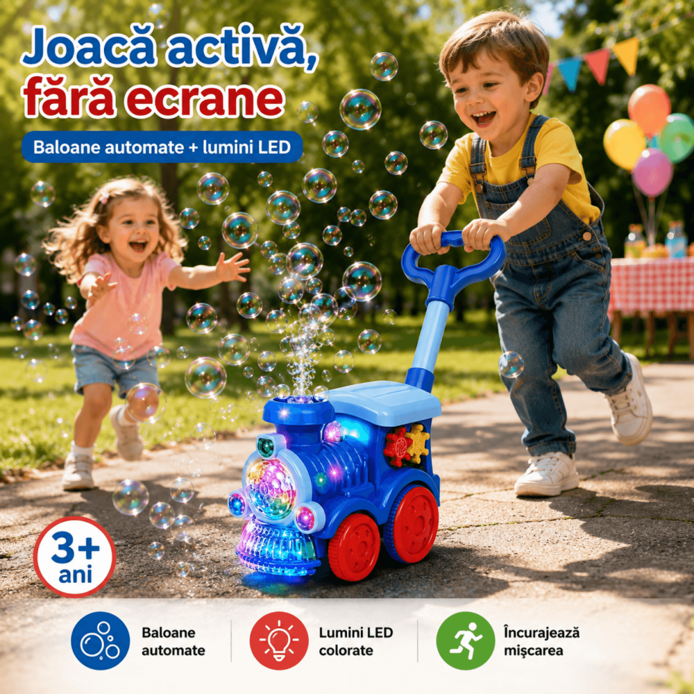 Jucarie Aparat de Facut Baloane Spun, Incarcare USB, Copii [4]