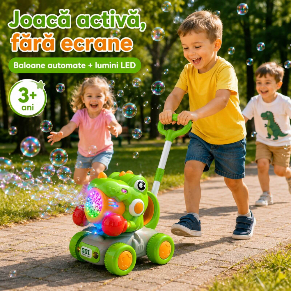 Jucarie Aparat de Facut Baloane Spun, Incarcare USB, Copii [3]