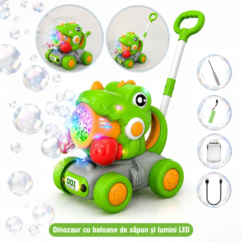 Jucarie Aparat de Facut Baloane Spun, Incarcare USB, Copii [7]
