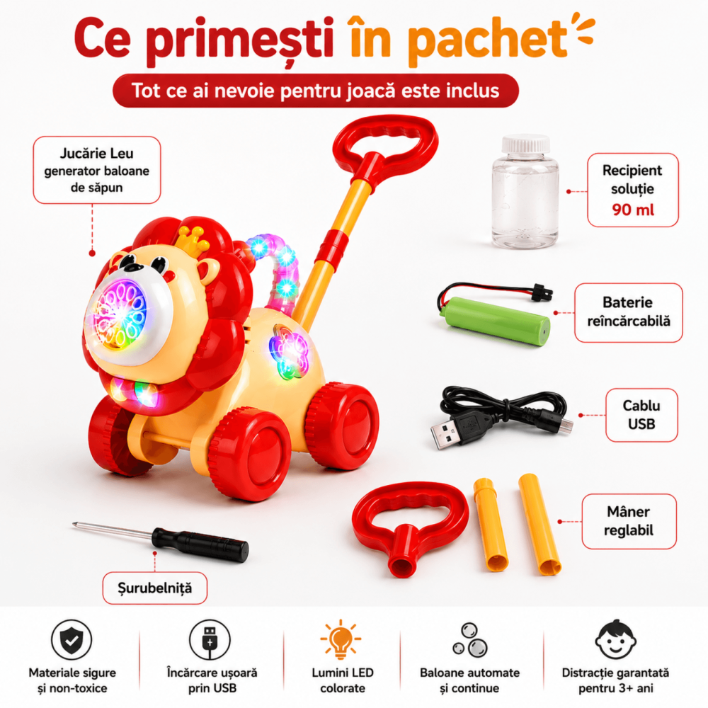 Jucarie Aparat de Facut Baloane Spun, Incarcare USB, Copii [24]