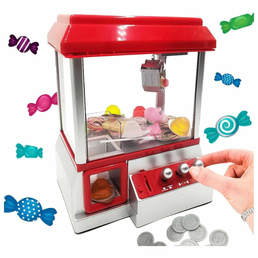 Automat prins bomboane copii cu cleste, sunete, 24 jetoane [5]