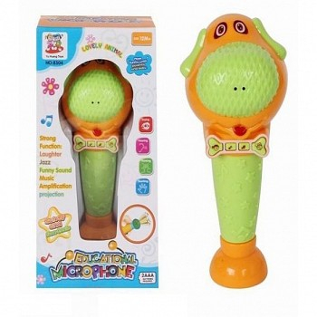 Microfon de jucarie pentru bebe cu sunete si lumini. [1]