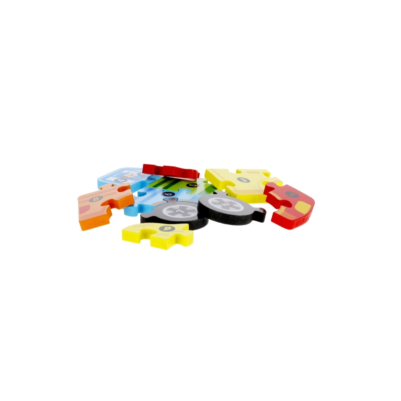 Jucarie bebelusi din lemn - puzzle camion, multicolor - MegaCreative 474356, 18+ luni [4]
