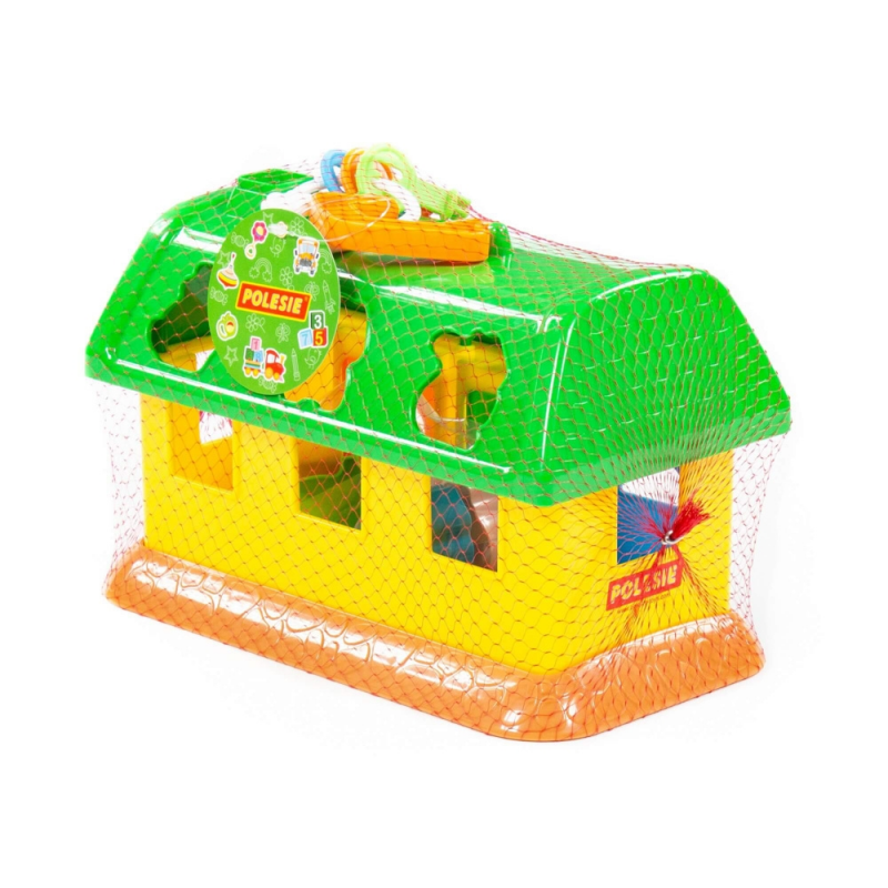 Jucarie casuta cu 6 forme si 6 stickere WADER My First Farm, 28Lx16lx19h, plastic, 9166 [5]