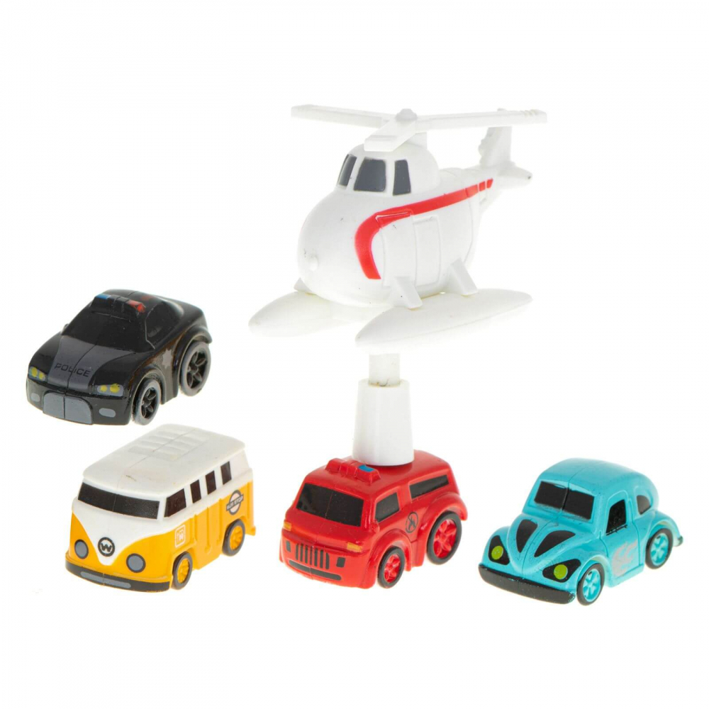 Jucarie circuit curse cu obstacole, masini si elicopter, interactiva si educativa [8]