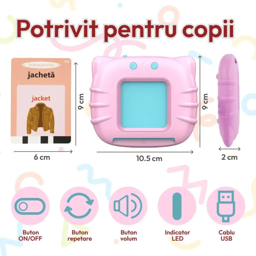 Jucarie cititor de carduri copii | Romana si engleza [6]