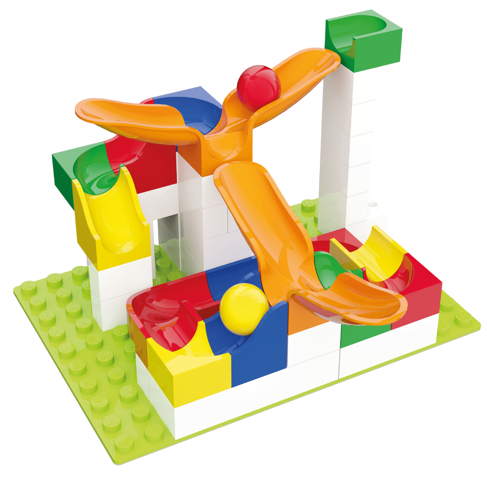 Jucarie copii Marble Run Hubelino - extensie pendul (46 piese) [1]