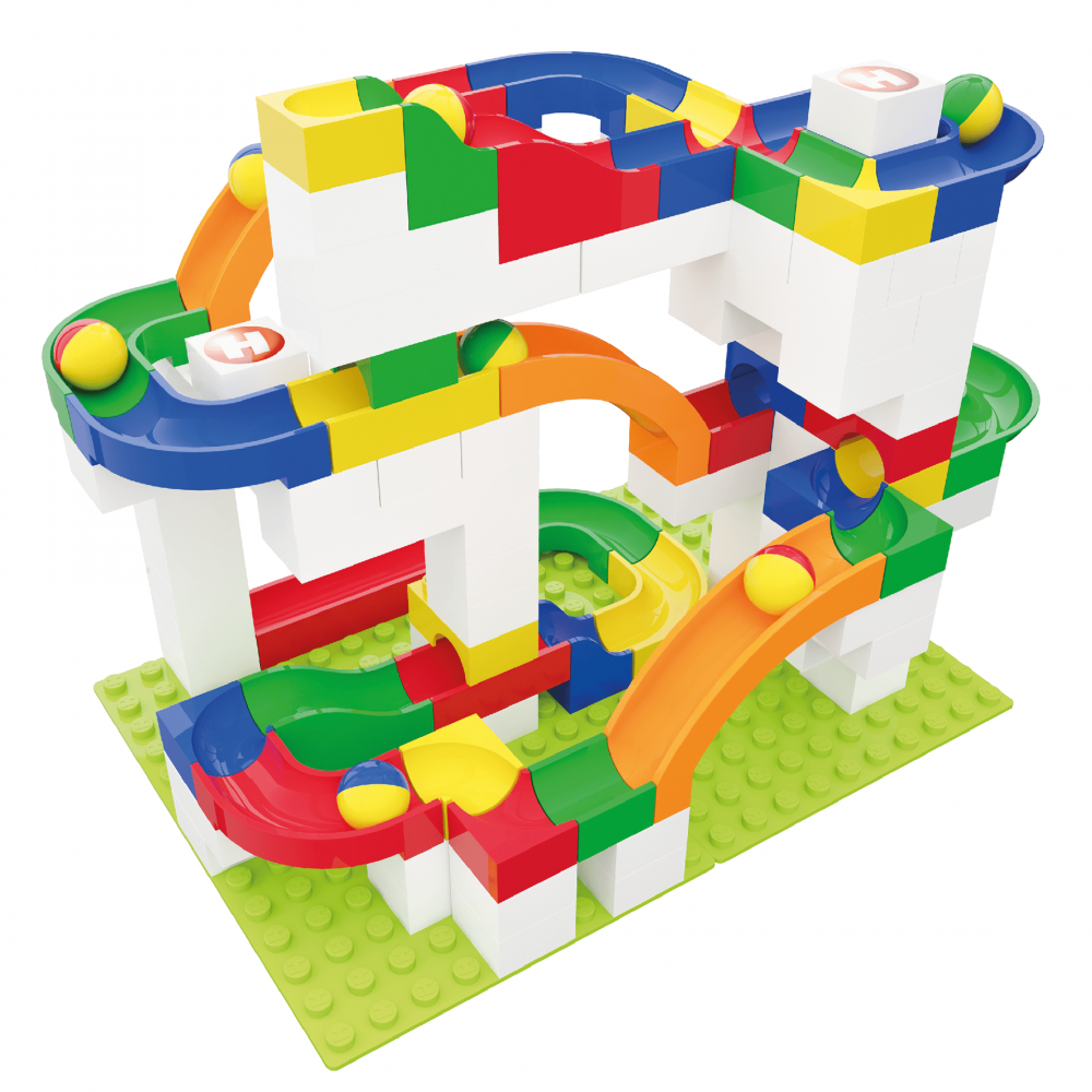 Jucarie copii Marble Run Hubelino - extensie tobogan (12 piese) [4]