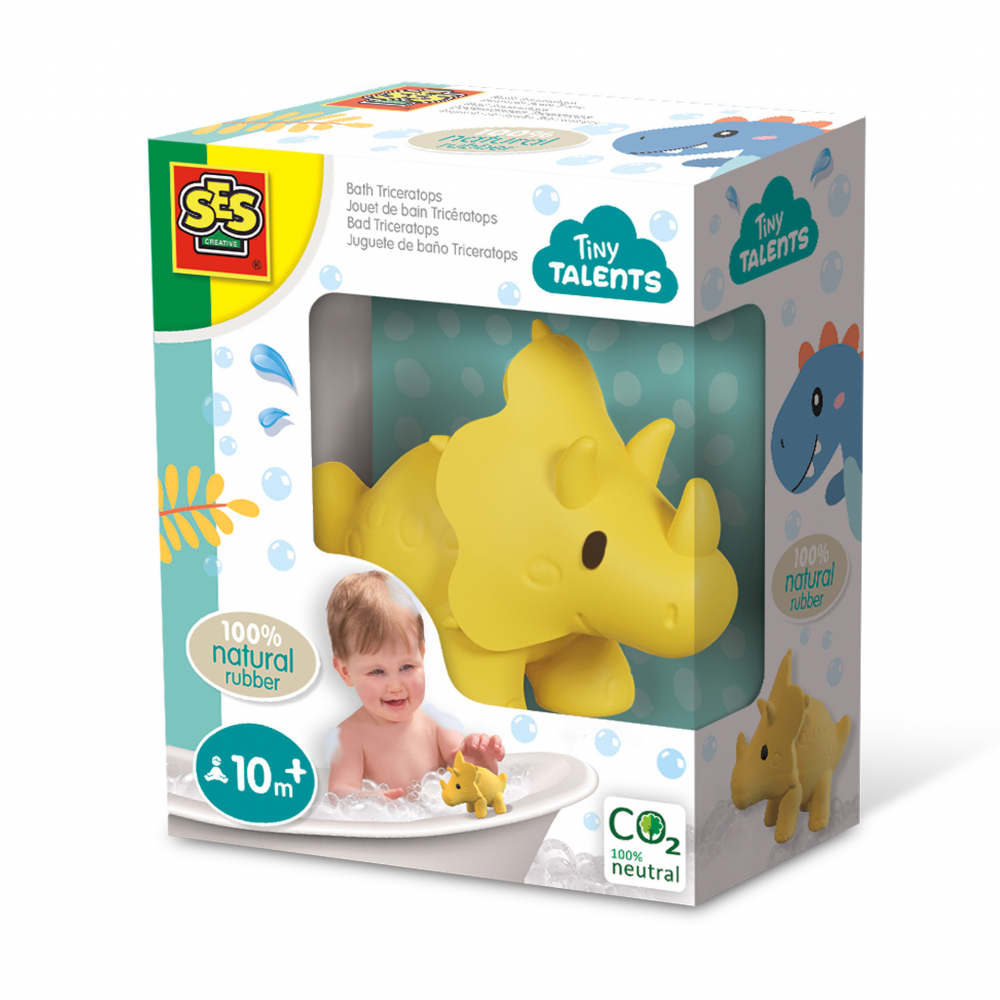Jucarie de baie copii - Triceratops - 100% cauciuc natural [1]
