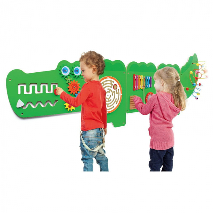 Jucarie de perete multifunctional XXL, Crocodil (187 cm), 1-5 ani [2]