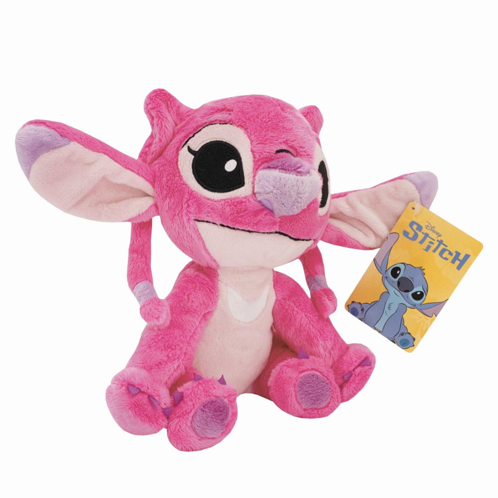 Jucarie de plus disney angel roz 25cm copii varsta 0 luni - +15 ani [2]