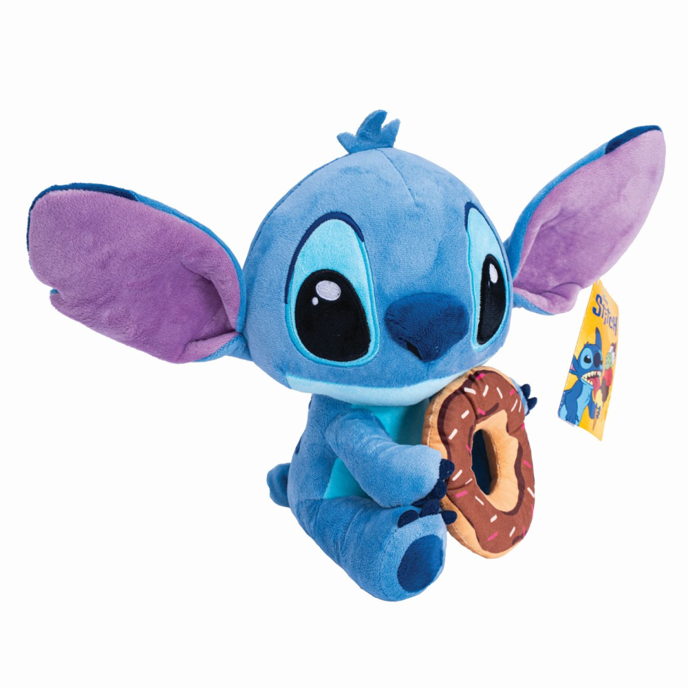 Jucarie de plus disney stitch cu gogoasa 25cm copii varsta 0 luni - +15 ani [3]
