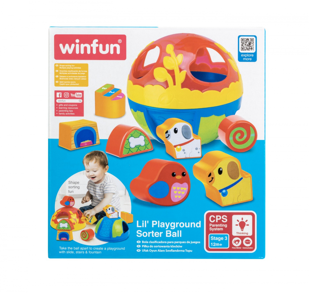 Jucarie de sortat bila pentru bebelusi, winfun, varsta de la 1 an la 3 ani [1]