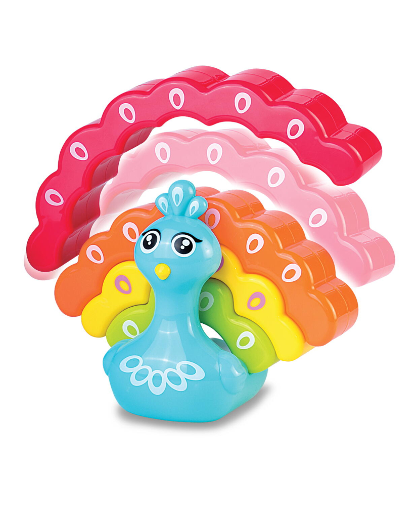 Jucarie de stivuit - Paun colorat [7]