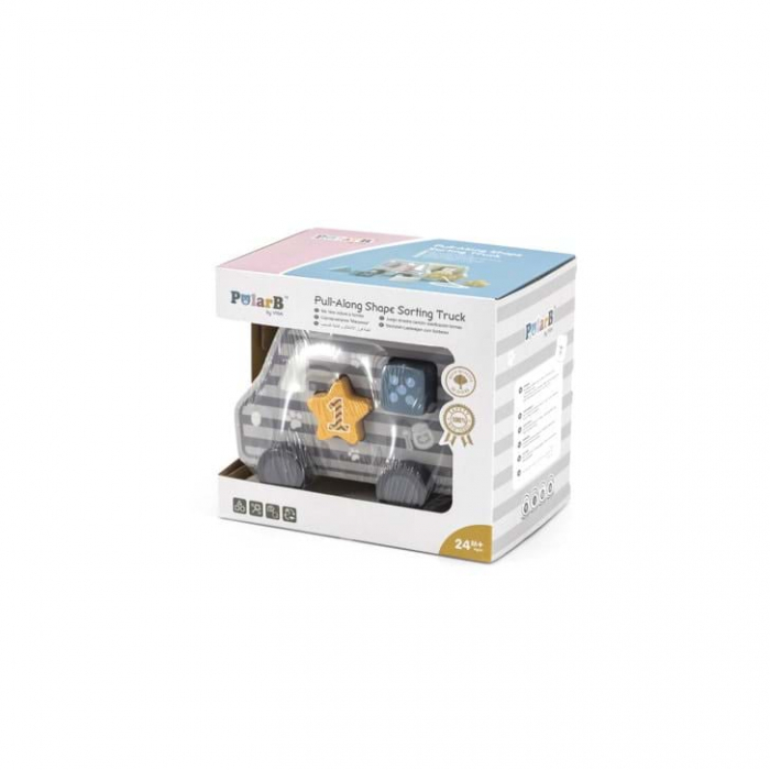 Jucarie de tras sortator forme geometrice Camion PolarB [7]