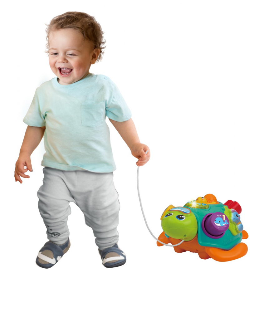 Jucarie de tras testoasa cu forme pentru bebelusi, winfun, varsta de la 1 an la 3 ani [10]