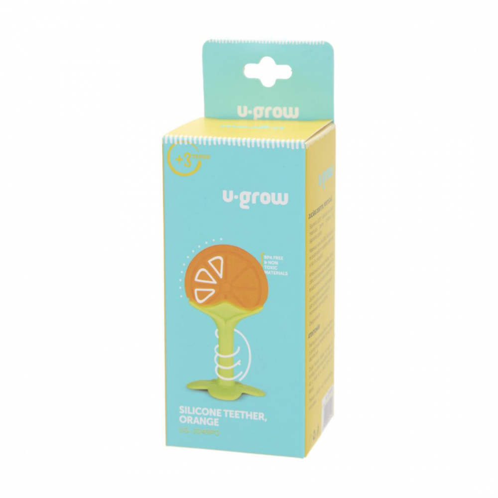 Jucarie dentitie, portocala, u-grow [3]