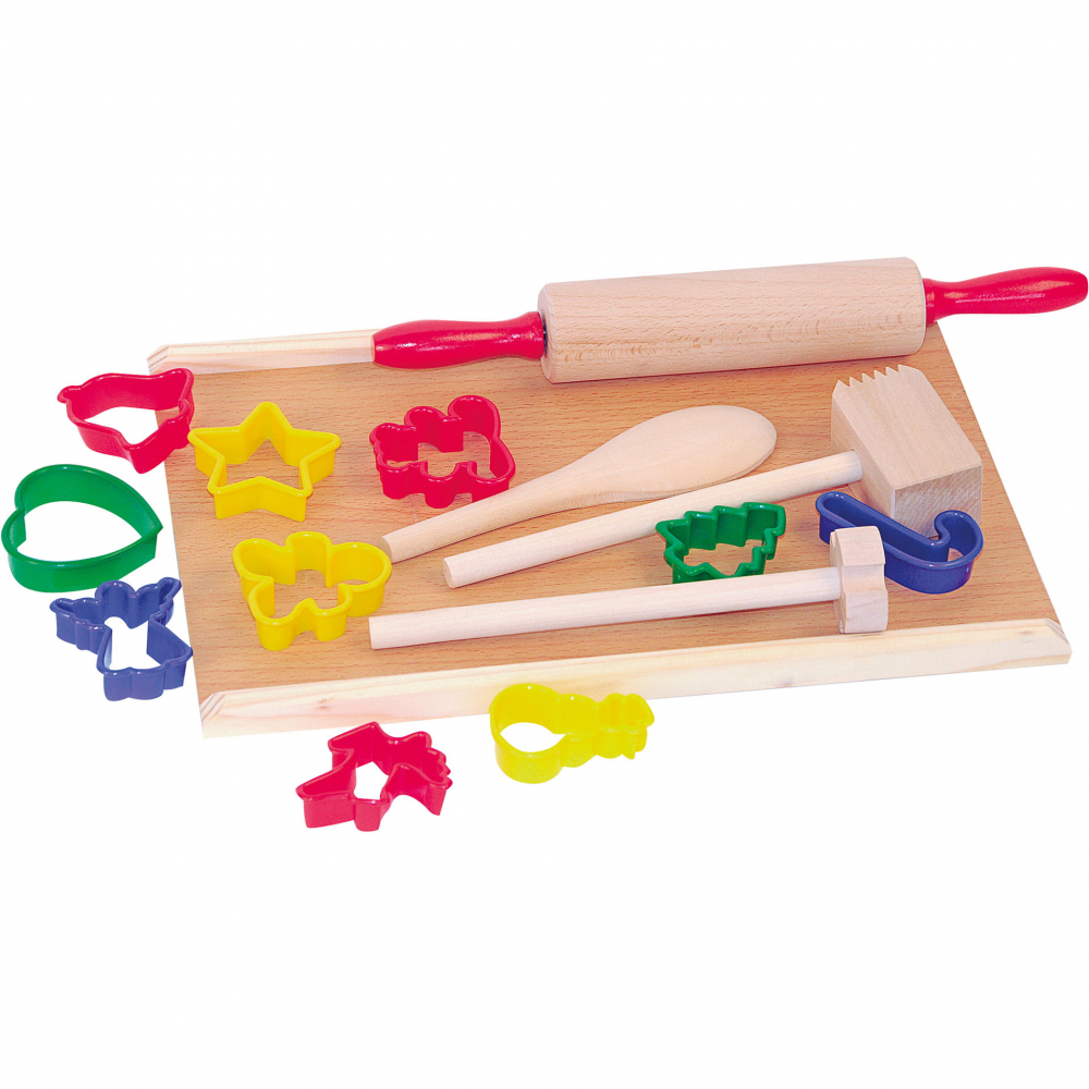 Jucarie din lemn - Accesorii de bucatarie cu forme de biscuiti [3]