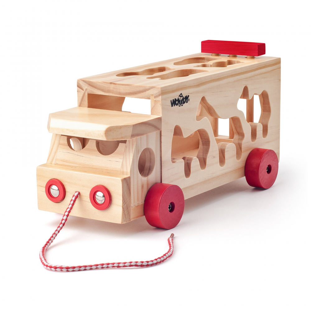 Jucarie din lemn - Camion de sortare cu forme [4]