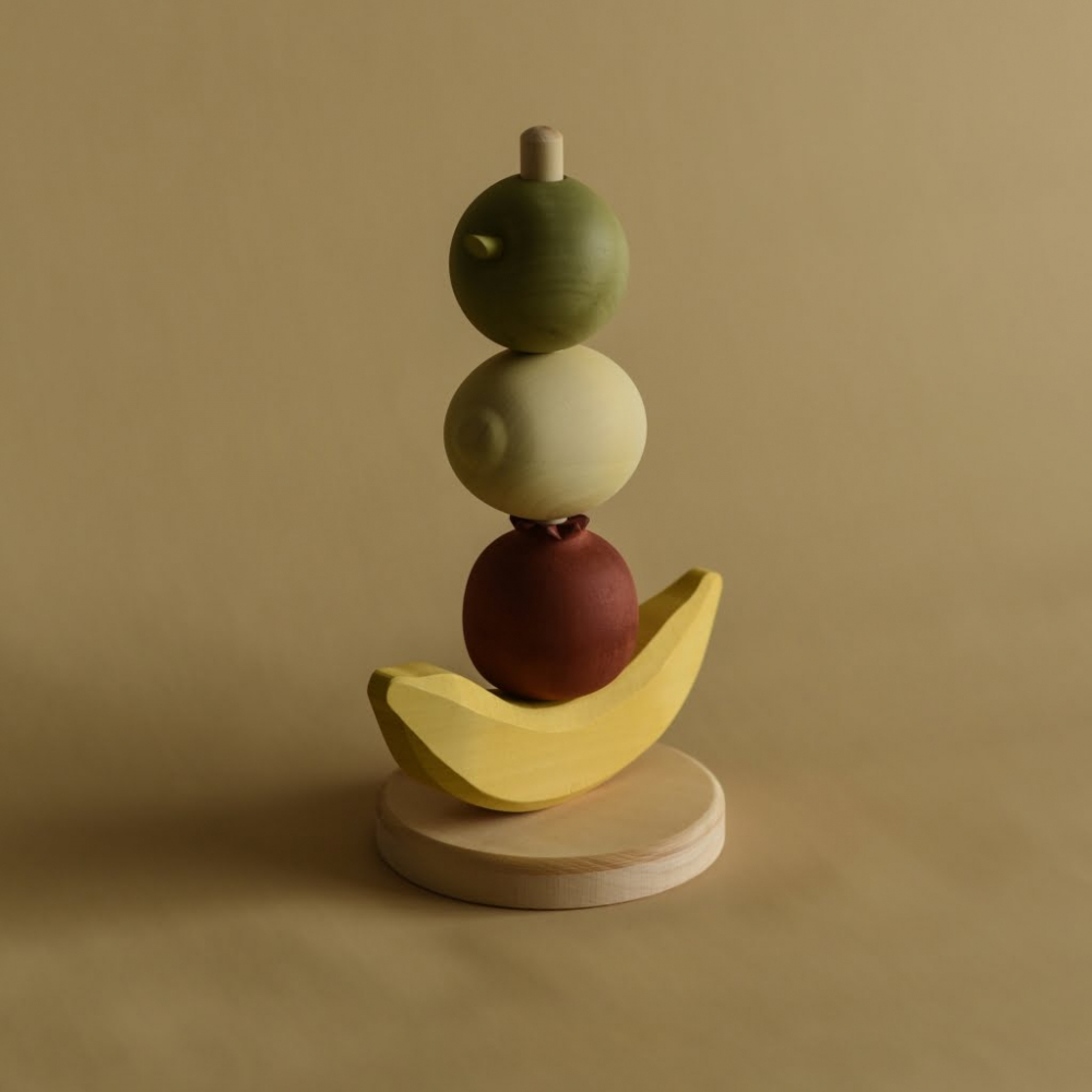 Jucarie din lemn de stivuit - Fructe [1]