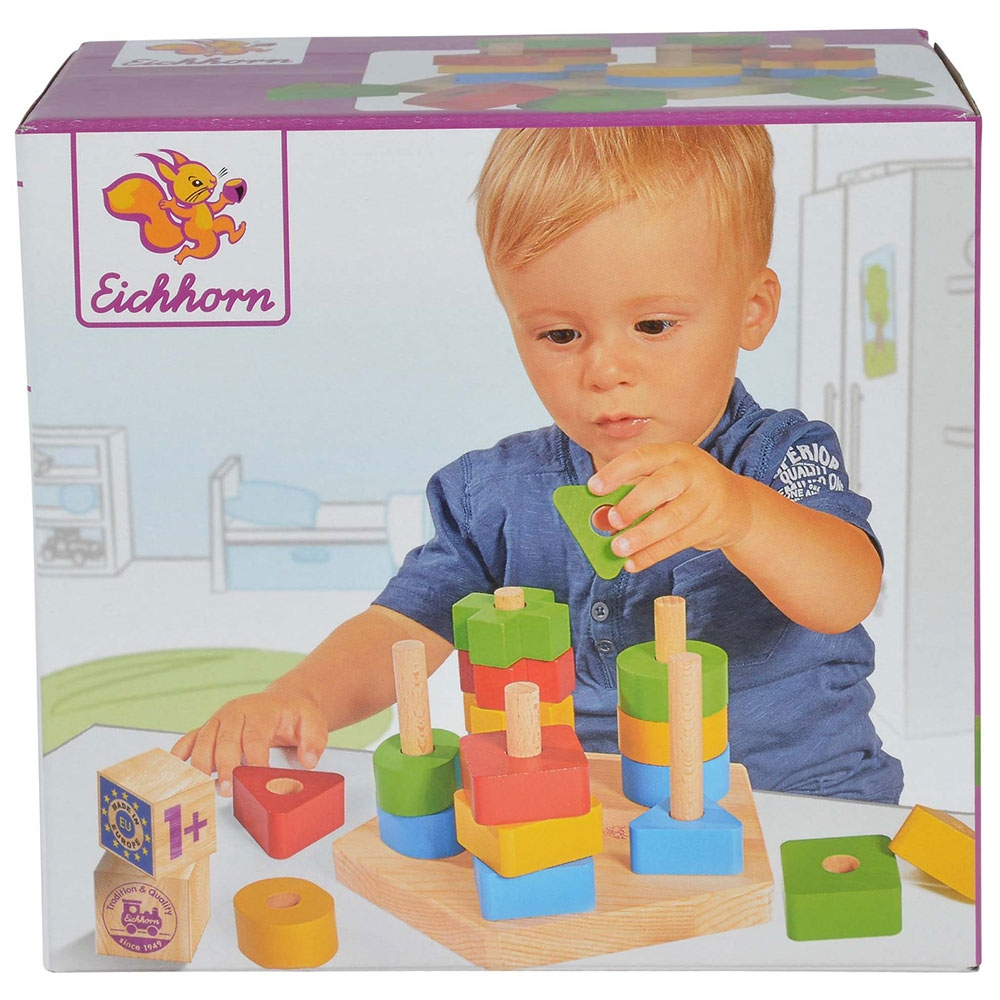 Jucarie din lemn Eichhorn Stacking Toy [3]