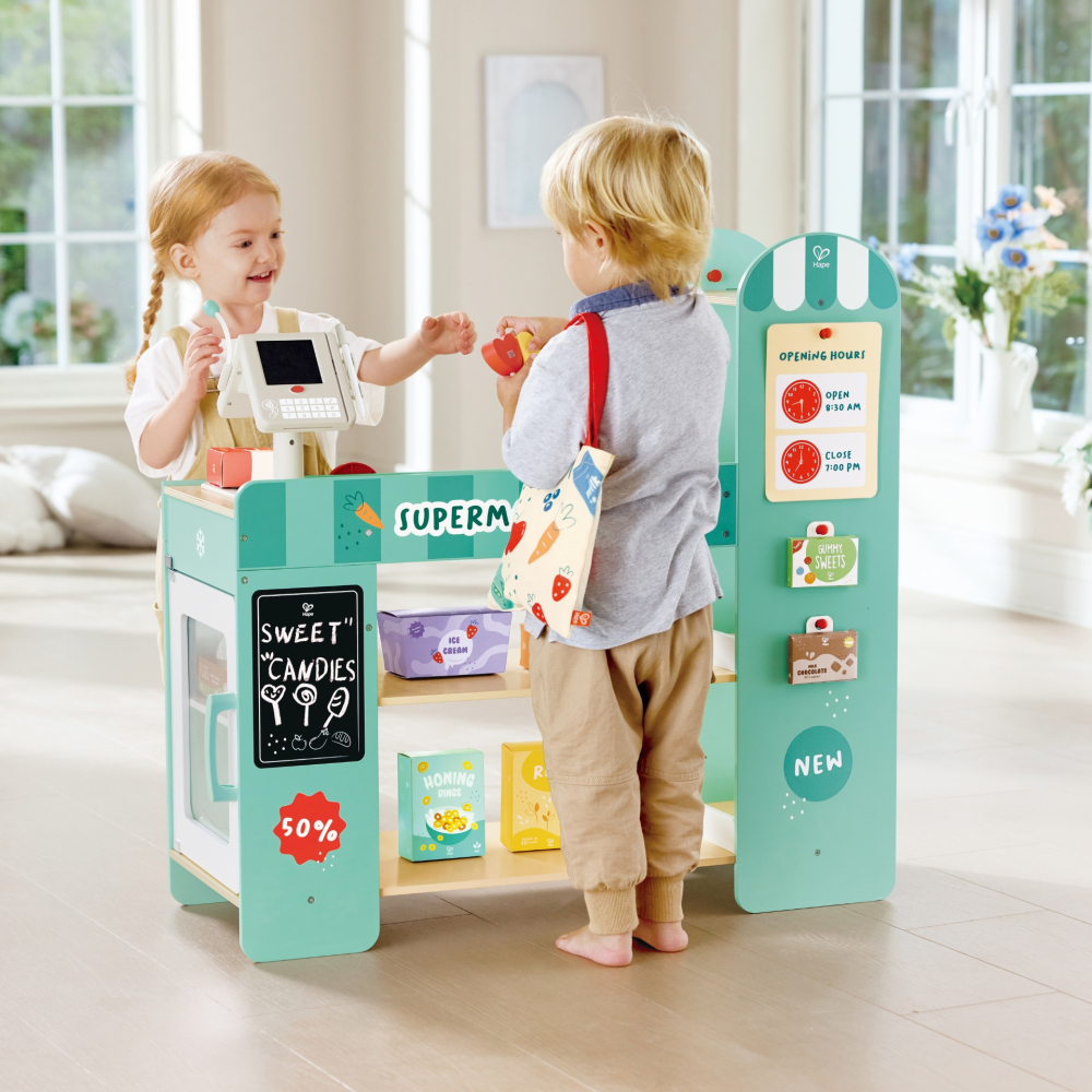 Jucarie din lemn - Magazin (50 piese), copii varsta 3 ani+,6 ani+,8 ani+ [3]