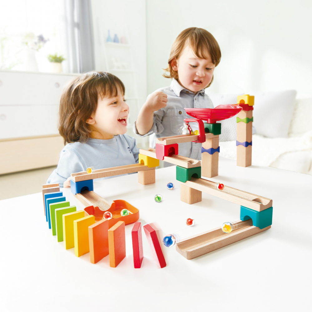 Jucarie din lemn - Marble Run Crazy Rollers (50 piese) [2]