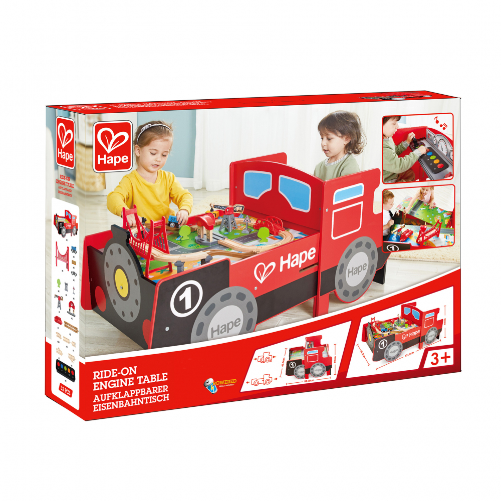 Jucarie din lemn - Masa cu cale ferata, in forma de locomotiva (32 piese) [7]
