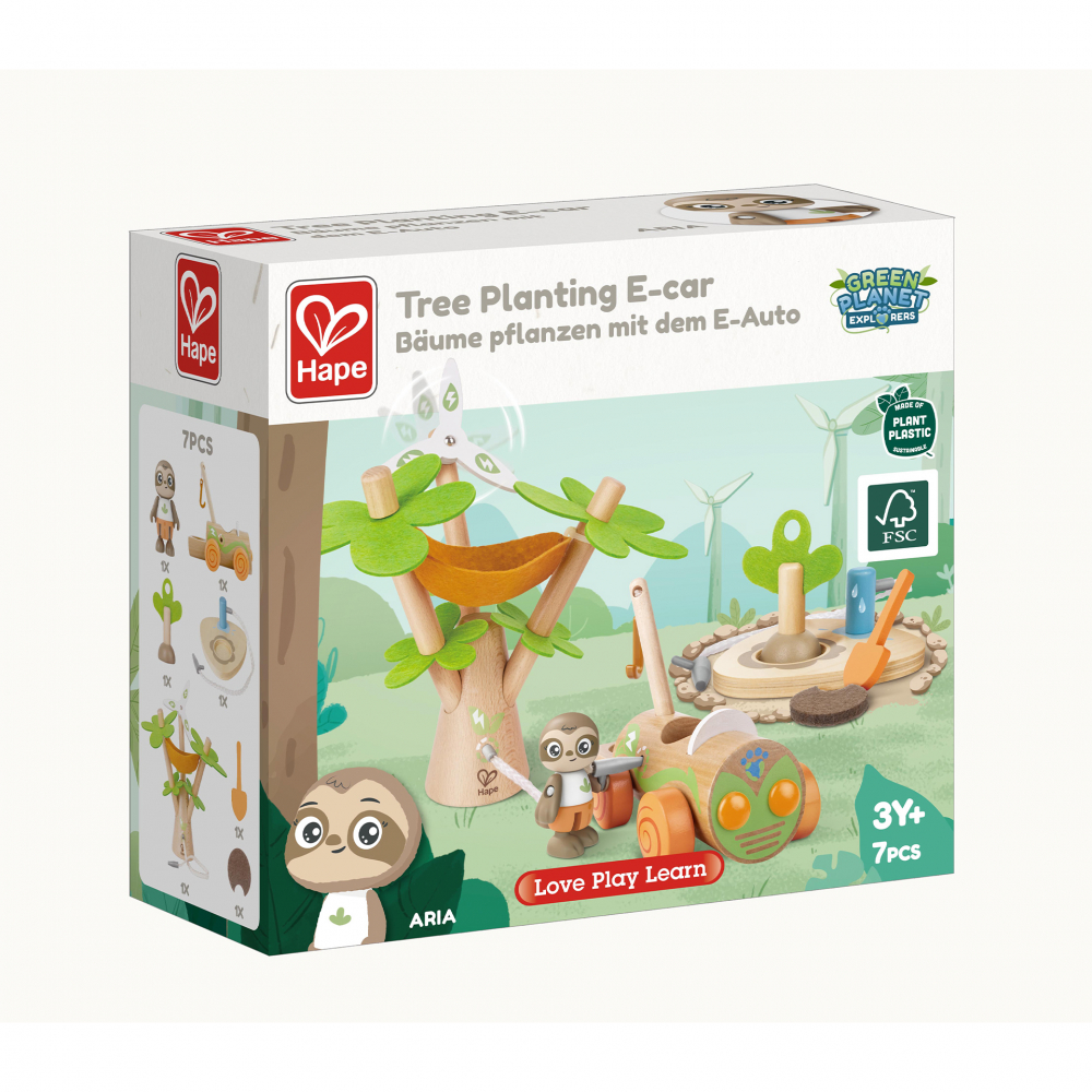 Jucarie din lemn - Plantarea copacilor E-car (7 piese) [3]