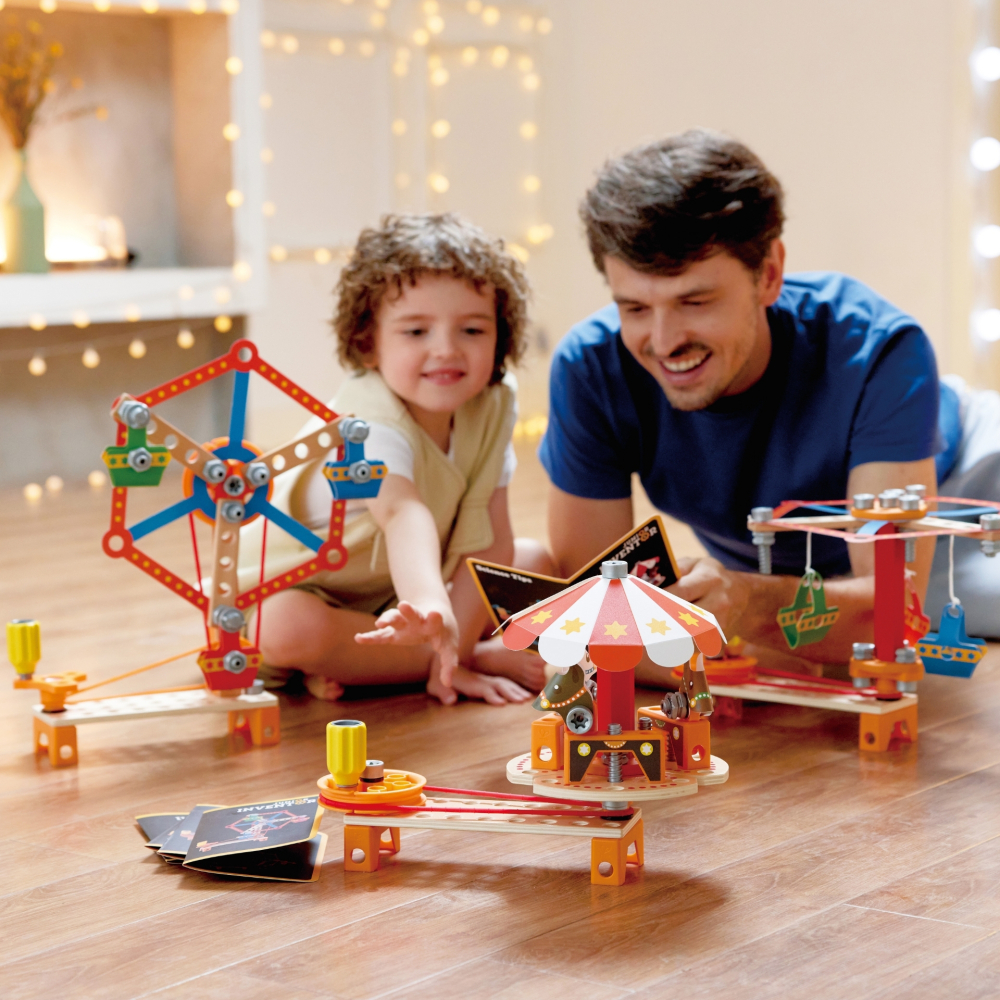 Jucarie din lemn - Set Carnaval Builder, copii varsta 5 ani+ [4]