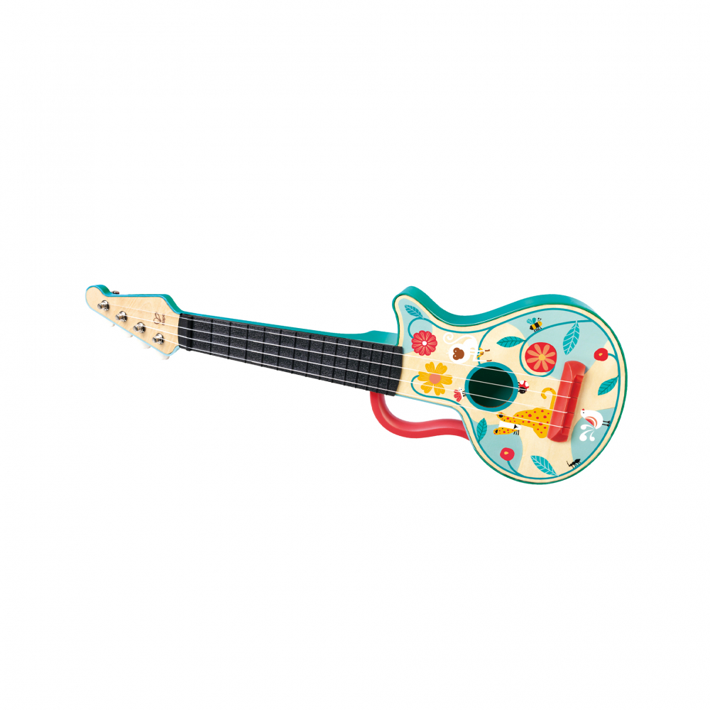 Jucarie din lemn - Set de ukulele 4 in 1 pentru copii [3]