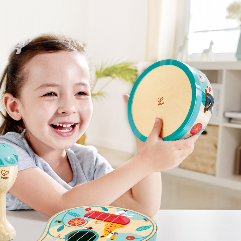 Jucarie din lemn - Set de ukulele 4 in 1 pentru copii [7]
