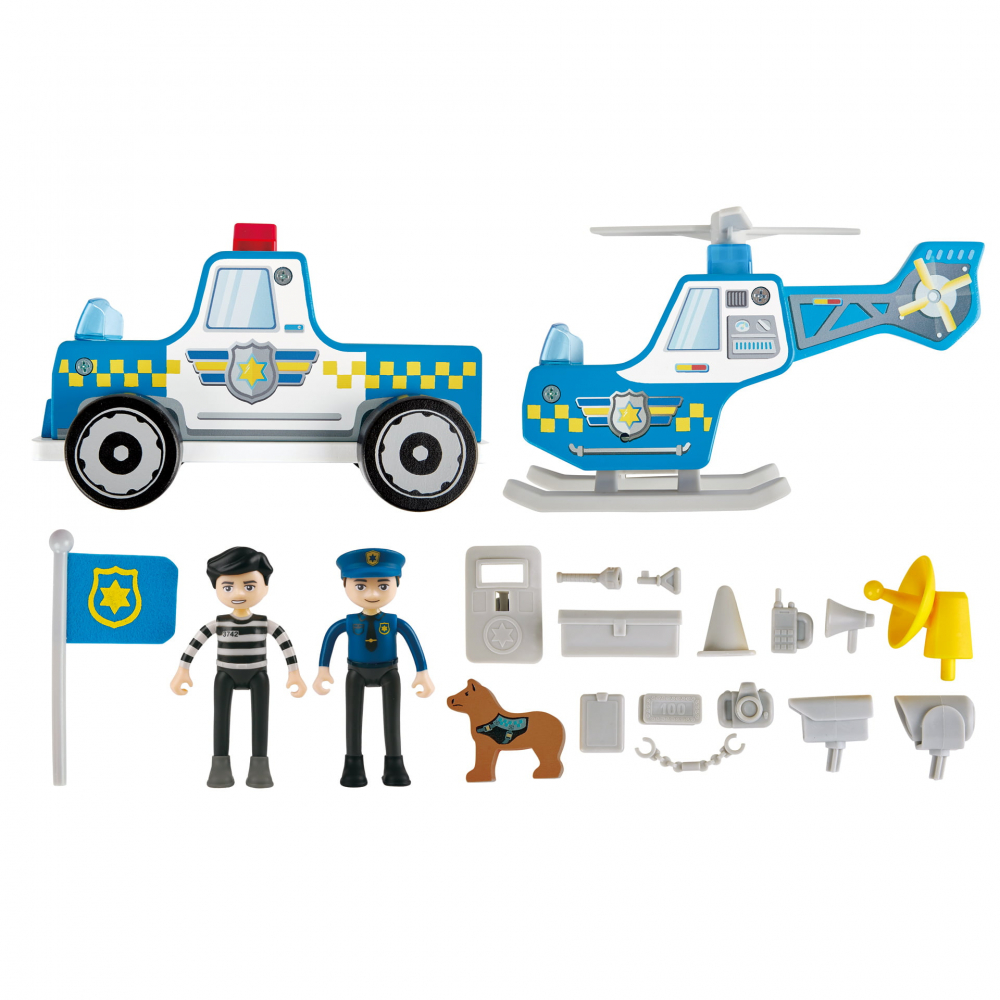 Jucarie din lemn - Set departamentul de politie [5]
