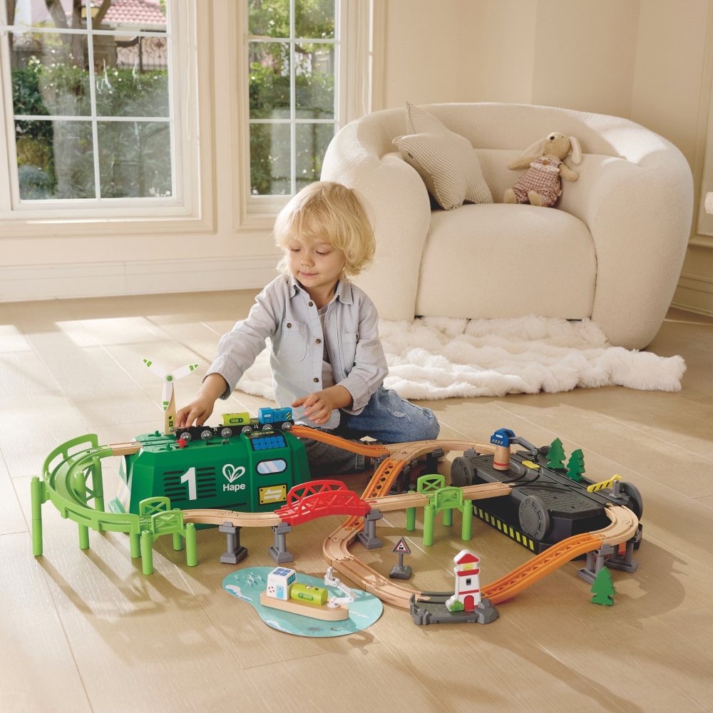 Jucarie din lemn - Tren in cutie tip locomotiva, copii varsta 3 ani+,6 ani+,8 ani+ [11]