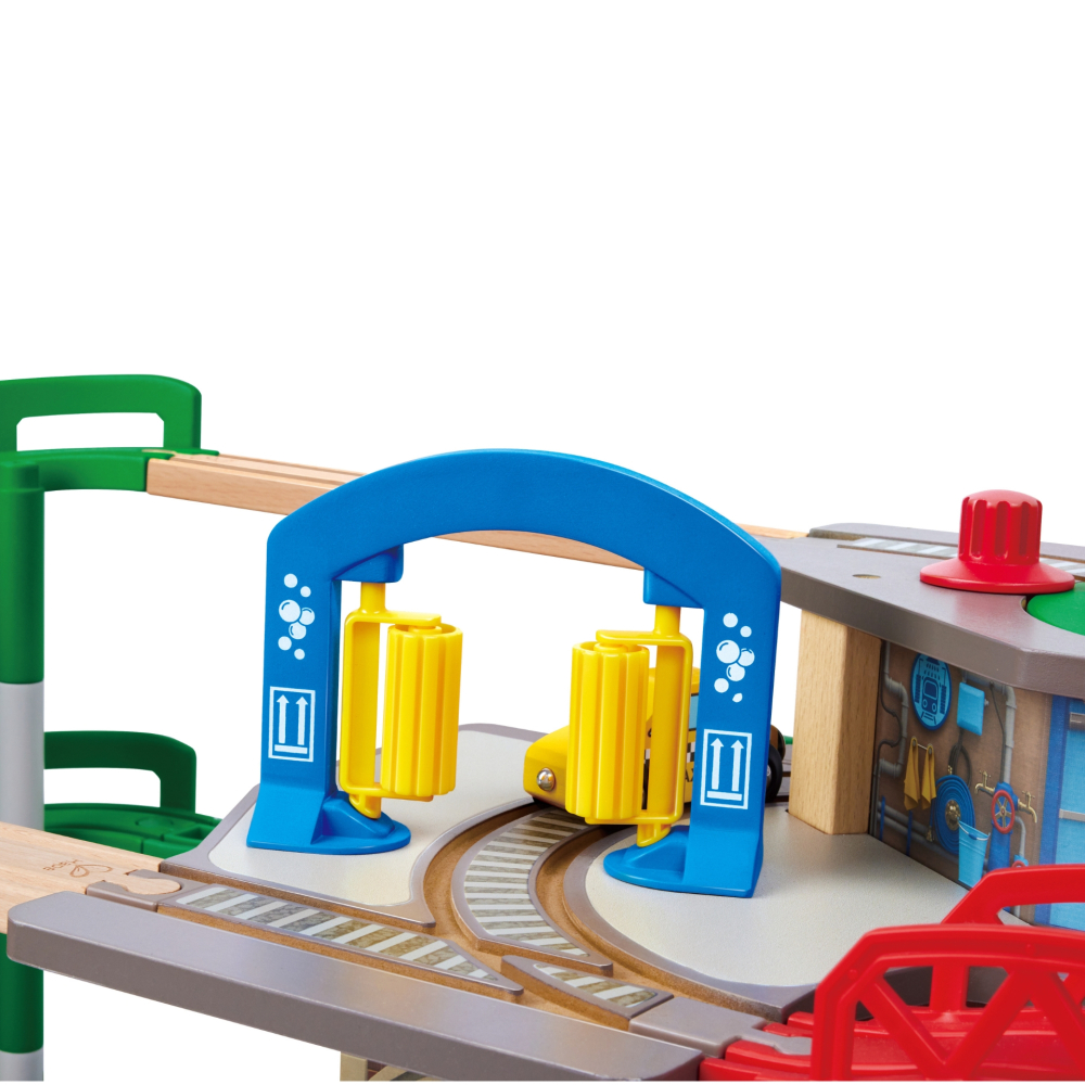 Jucarie din lemn - Tren pe 3 nivele (58 piese), copii varsta 3 ani+,6 ani+,8 ani+ [7]