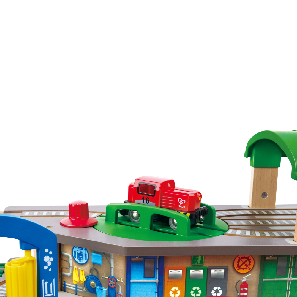 Jucarie din lemn - Tren pe 3 nivele (58 piese), copii varsta 3 ani+,6 ani+,8 ani+ [4]