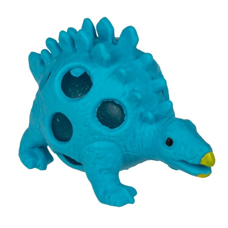 Jucarie dinozaur Squishy Out of the blue 12/0885, cu sclipici, 3 culori, 9cm [4]