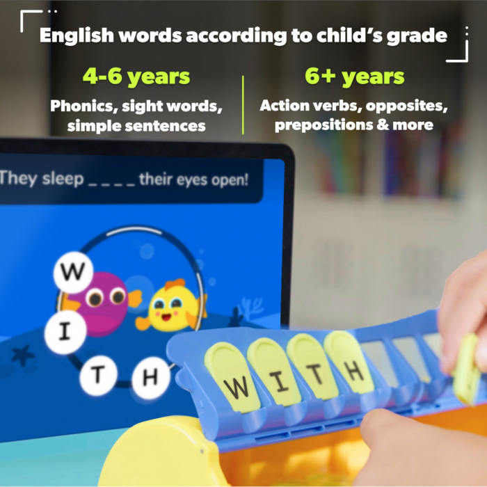 Jucarie educativa Alfabet cu sistem interactiv bazat pe Realitate Augmentata, PlayShifu Plugo Literele alfabetului, varsta 3 - 6, 6 - 9 ani, Baiat, Fata [4]