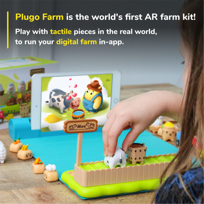 Jucarie educativa Ferma cu sistem interactiv bazat pe Realitate Augmentata, PlayShifu Plugo Ferma, varsta 3 - 6, 6 - 9 ani, Baiat, Fata [3]