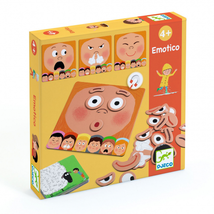 Joc educativ Emotico, Recunoaste Emotii, Djeco, varsta 3 - 6 ani, Baiat, Fata [1]