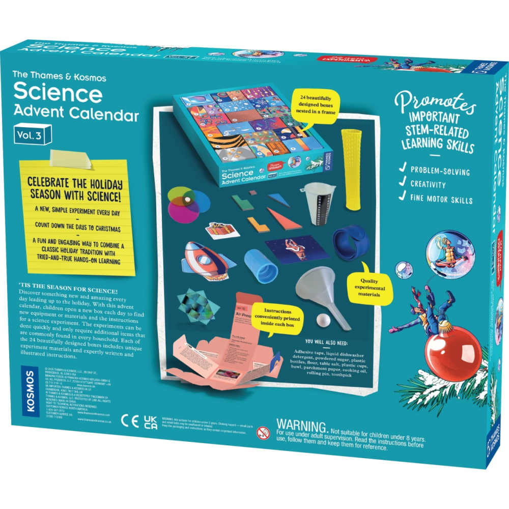 Jucarie educativa Kit STEM Calendarul stiintific de Advent versiunea 3, Thames & Kosmos pentru Baiat, Fata varsta 6 - 9, 9+ [2]
