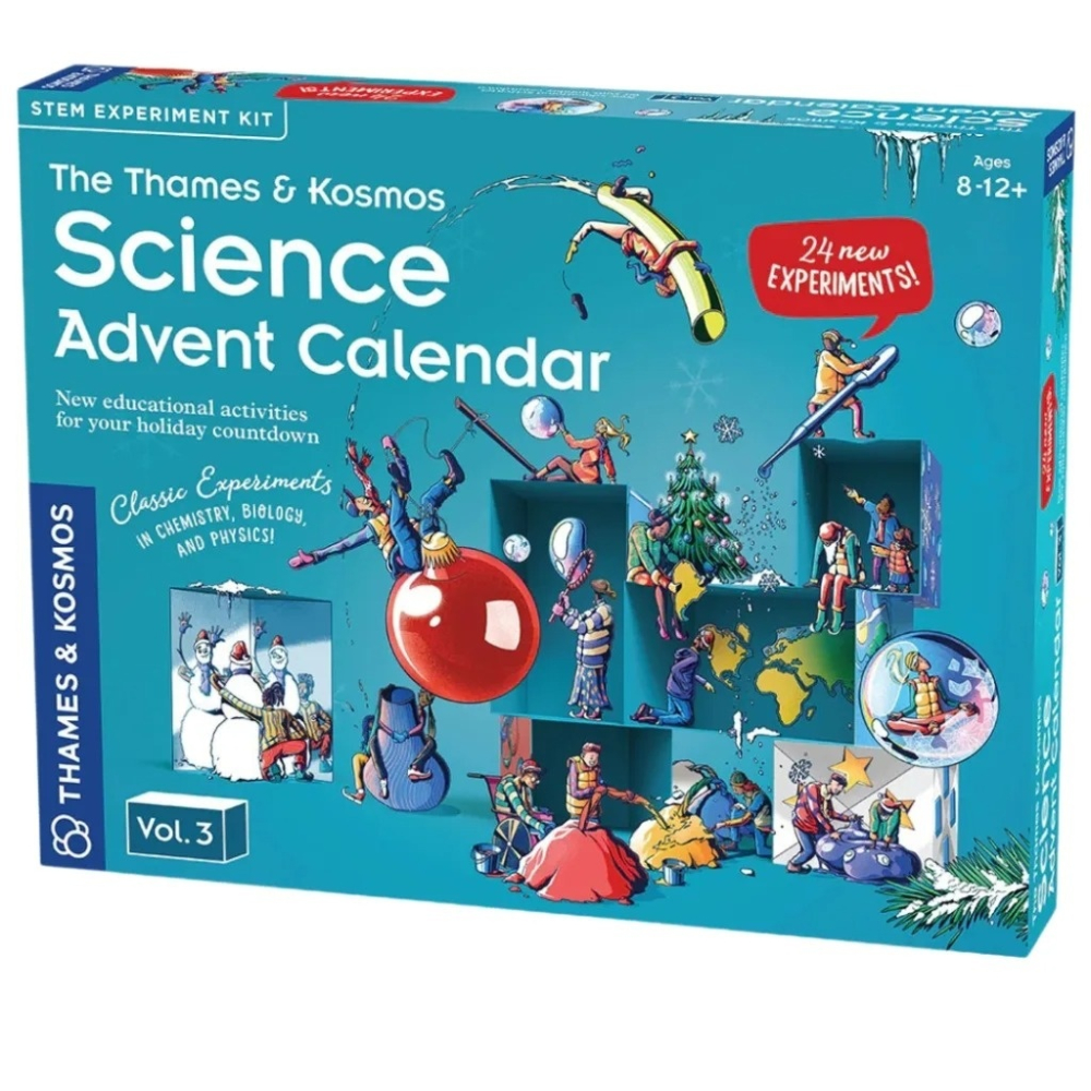 Jucarie educativa Kit STEM Calendarul stiintific de Advent versiunea 3, Thames & Kosmos pentru Baiat, Fata varsta 6 - 9, 9+ [1]