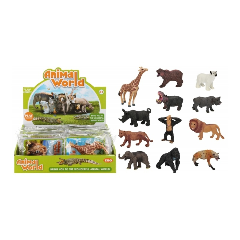 Jucarie figurina animal salbatic MegaCreative 570092, diverse modele, cauciuc, 10x8x2cm, +3ani [3]